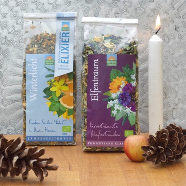 Bio-Kräutertee Weihnachts-Set Winterlicht und Elfentraum