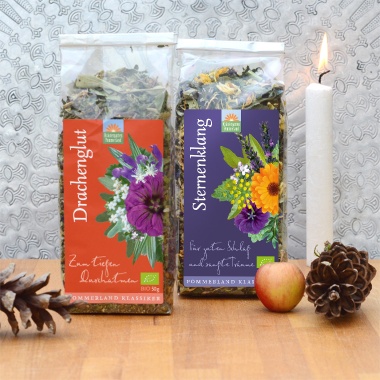 Bio-Kräutertee Weihnachts-Set Sternenklang und Drachenglut
