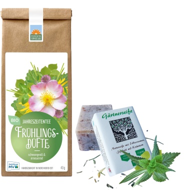 Geschenke voller Teemomente Gärtnerseife und Frühlingsdüfte