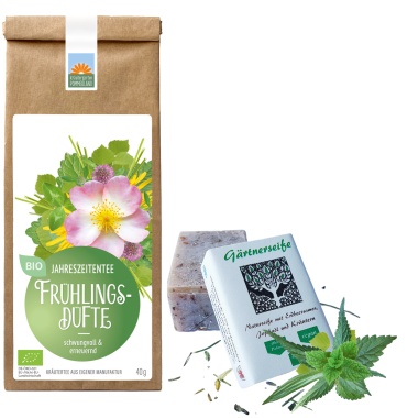 Geschenke voller Teemomente Gärtnerseife und Frühlingsdüfte