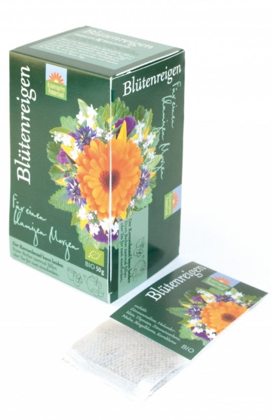 Bio-Kräutertee Blütenreigen Kannenbeutel