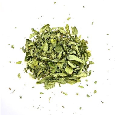 Nanaminze – Bio-Kräutertee lose – extra frisch und verträglich aus 100% Mentha spicata. Handgemacht in Mecklenburg-Vorpommern von Kräutergarten Pommerland.