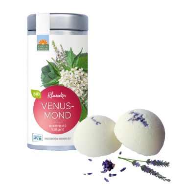 Set 2 Teedose + Badekugel Lavendel